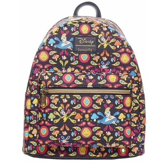 Loungefly Alice in Wonderland Retro Mini-Backpack EE Exclusive - Picture 7 of 7